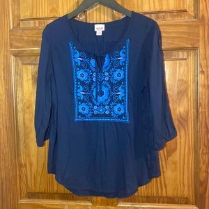 Mossimo Supply Co Floral Embroidered Tunic